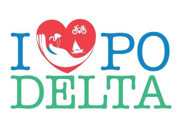 Logo colorato con cuore, fenicottero, bici e barca.